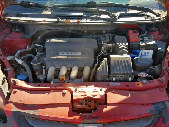 JHMGD38607S018685 - 2007 HONDA FIT S 红色 照片 7