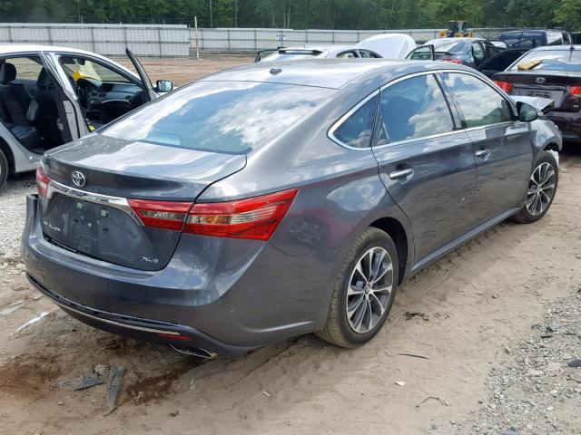 4T1BK1EB1GU237324 - 2016 TOYOTA AVALON XLE GRAY photo 4