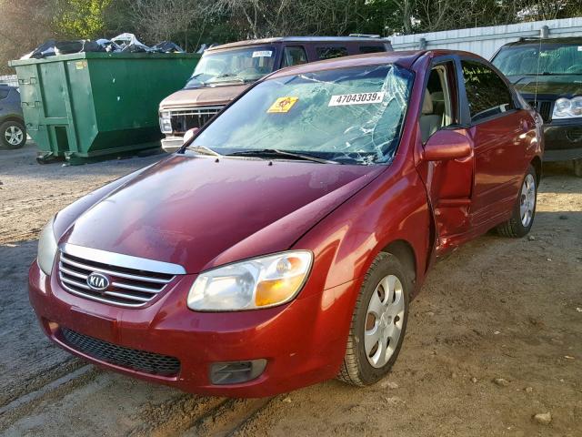 KNAFE121375445365 - 2007 KIA SPECTRA EX BURGUNDY photo 2