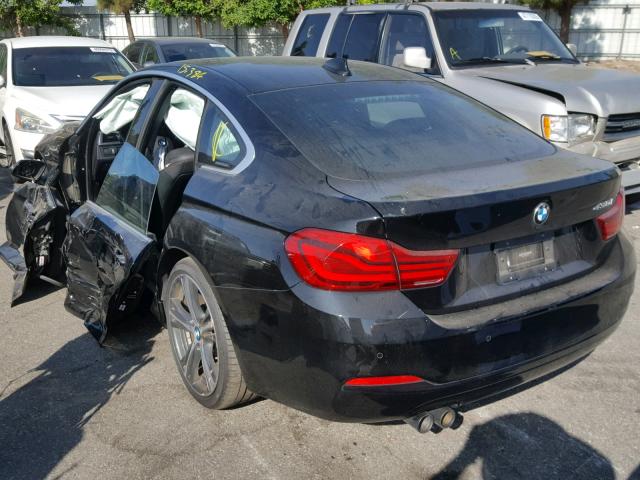 WBA4J1C51KBM13755 - 2019 BMW 430I GRAN BLACK photo 3