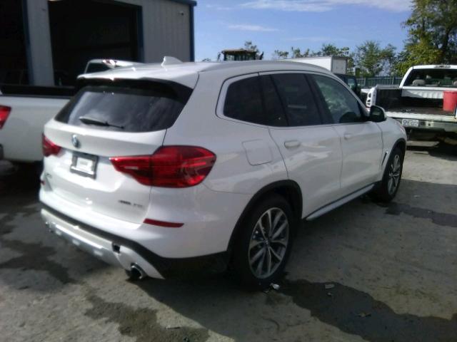 5UXTR9C59JLD68063 - 2018 BMW X3 XDRIVE3 WHITE photo 4