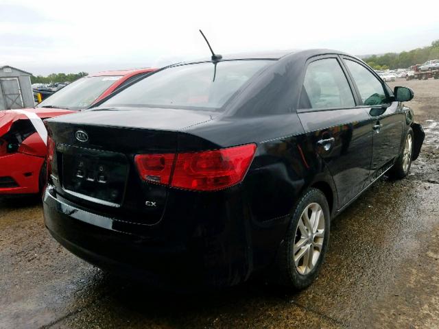 KNAFU4A26C5480684 - 2012 KIA FORTE EX BLACK photo 4