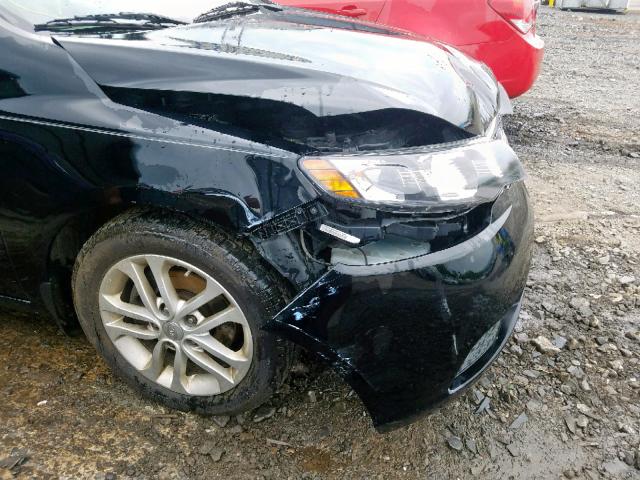 KNAFU4A26C5480684 - 2012 KIA FORTE EX BLACK photo 9