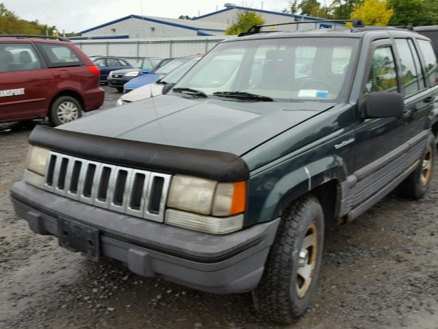 1J4GZ58Y4PC635639 - 1993 JEEP GRAND CHER GREEN photo 2