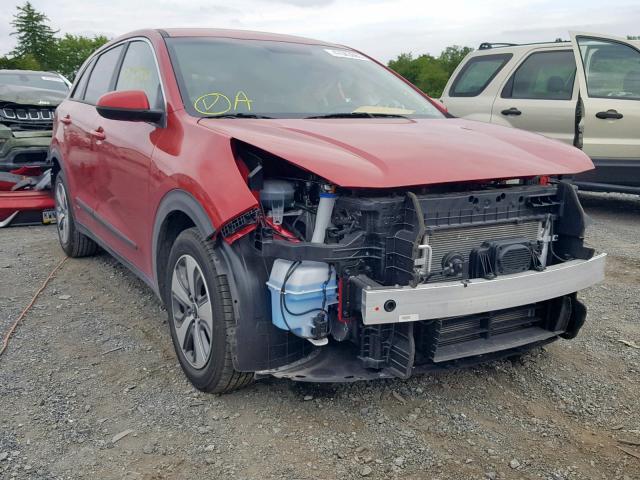 KNDCB3LC0K5258927 - 2019 KIA NIRO FE RED photo 1