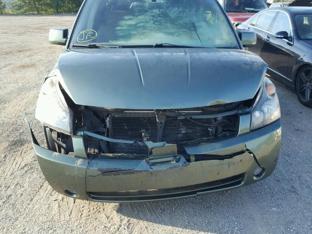 5N1BV28U04N319058 - 2004 NISSAN QUEST S GREEN photo 7