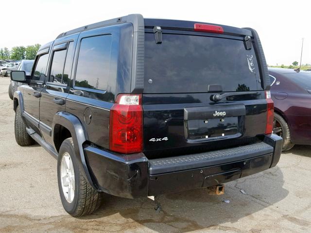 1J8HG48K06C149536 - 2006 JEEP COMMANDER 黑色 照片 3