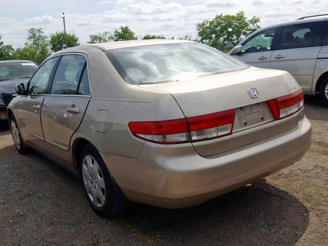 1HGCM66374A054323 - 2004 HONDA ACCORD LX TAN photo 3