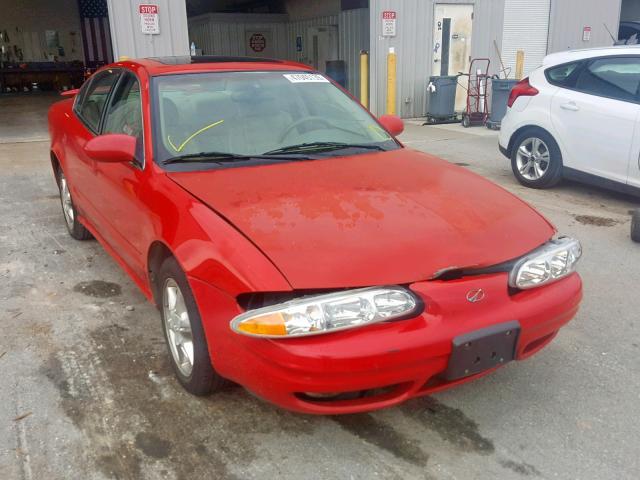 1G3NF52E7YC335146 - 2000 OLDSMOBILE ALERO GLS RED photo 1