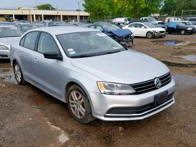 3VW2K7AJ8FM217396 - 2015 VOLKSWAGEN JETTA BASE SILVER photo 1