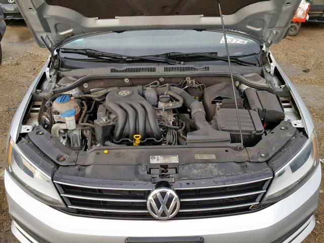 3VW2K7AJ8FM217396 - 2015 VOLKSWAGEN JETTA BASE SILVER photo 7