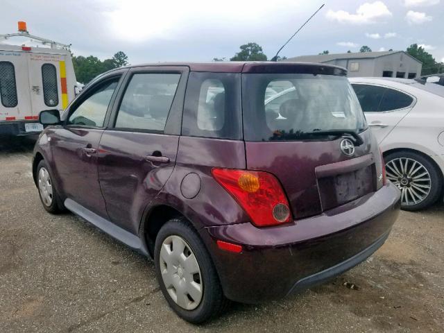 JTKKT624850110779 - 2005 TOYOTA SCION XA PURPLE photo 3