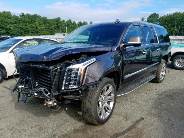 1GYS4HKJ4GR418563 - 2016 CADILLAC ESCALADE E BLACK photo 2