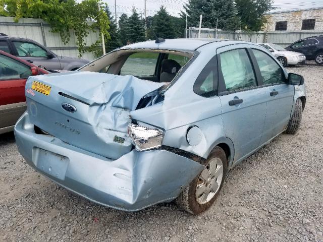 1FAHP34N18W301008 - 2008 FORD FOCUS S/SE BLUE photo 4