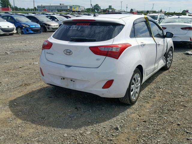 KMHD25LEXDU129583 - 2013 HYUNDAI ELANTRA GT WHITE photo 4