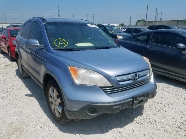 JHLRE48737C014150 - 2007 HONDA CR-V EXL BLUE photo 1