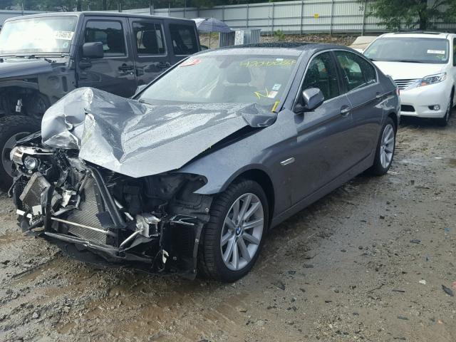 WBA5B3C50ED532760 - 2014 BMW 535 XI GRAY photo 2