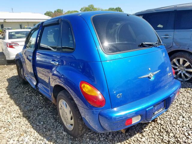 3C4FY78G63T518909 - 2003 CHRYSLER PT CRUISER BLUE photo 3