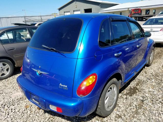 3C4FY78G63T518909 - 2003 CHRYSLER PT CRUISER BLUE photo 4