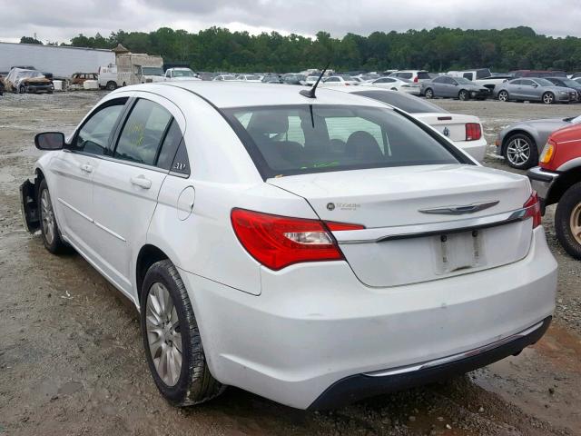 1C3CCBAB3CN217330 - 2012 CHRYSLER 200 LX WHITE photo 3