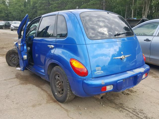 3C4FY58B25T581369 - 2005 CHRYSLER PT CRUISER BLUE photo 3