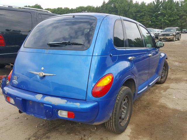 3C4FY58B25T581369 - 2005 CHRYSLER PT CRUISER BLUE photo 4