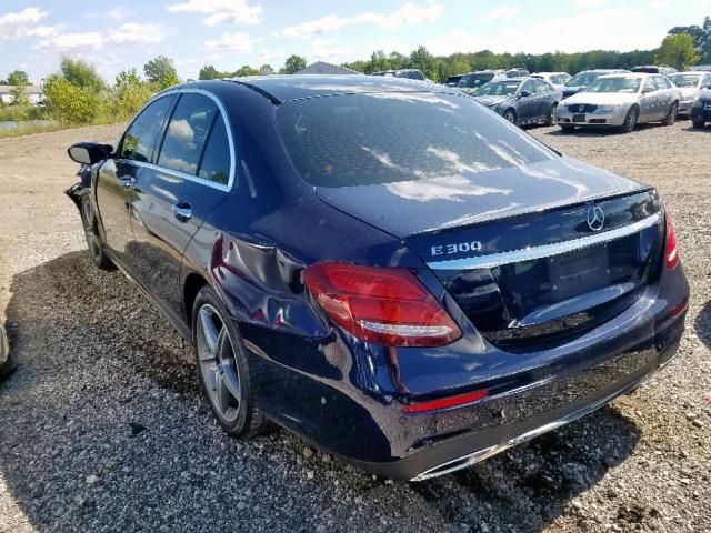 WDDZF4KB6HA056984 - 2017 MERCEDES-BENZ E 300 4MAT BLUE photo 3