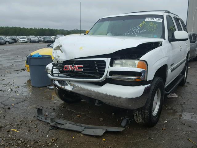 1GKEC13T81R211795 - 2001 GMC YUKON WHITE photo 2