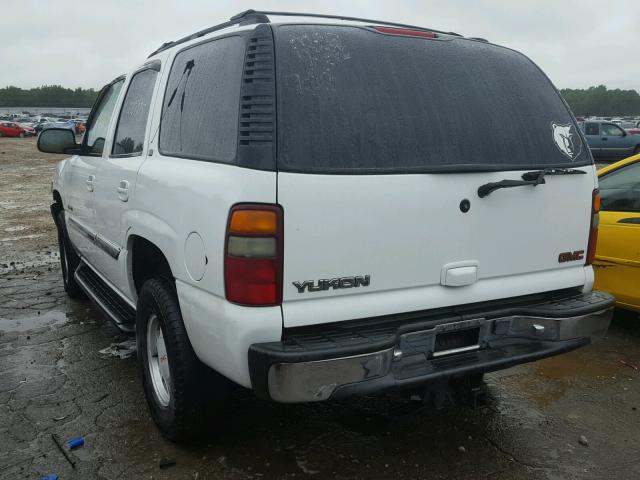 1GKEC13T81R211795 - 2001 GMC YUKON WHITE photo 3