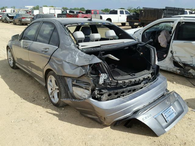 WDDGF4HB0DR290435 - 2013 MERCEDES-BENZ C 250 SILVER photo 3