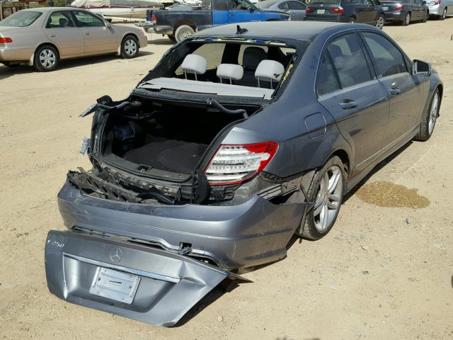 WDDGF4HB0DR290435 - 2013 MERCEDES-BENZ C 250 SILVER photo 4