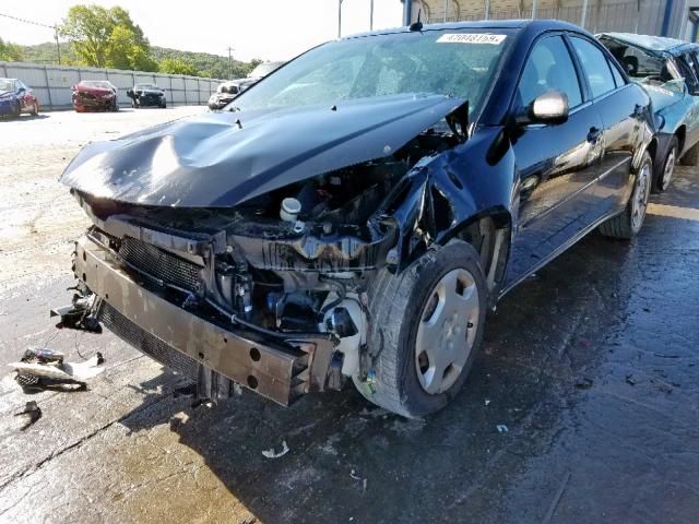 1G2ZF57B984125467 - 2008 PONTIAC G6 VALUE L BLACK photo 2