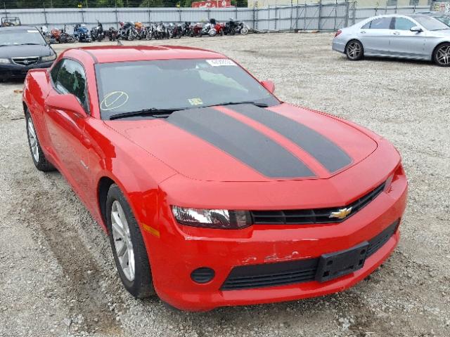 2G1FB1E39F9292543 - 2015 CHEVROLET CAMARO LS RED photo 1