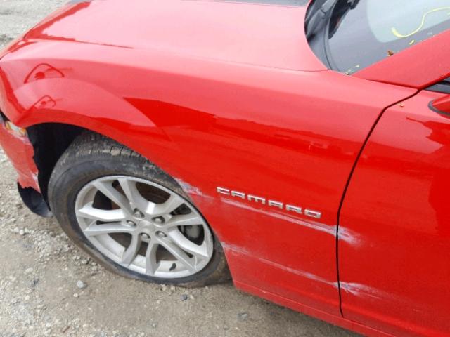 2G1FB1E39F9292543 - 2015 CHEVROLET CAMARO LS RED photo 9