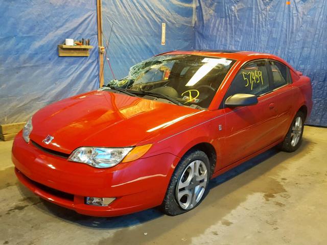 1G8AW12F74Z216594 - 2004 SATURN ION LEVEL RED photo 2