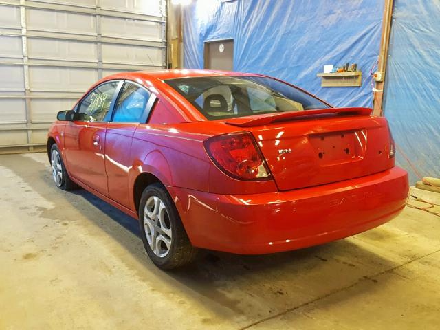 1G8AW12F74Z216594 - 2004 SATURN ION LEVEL RED photo 3