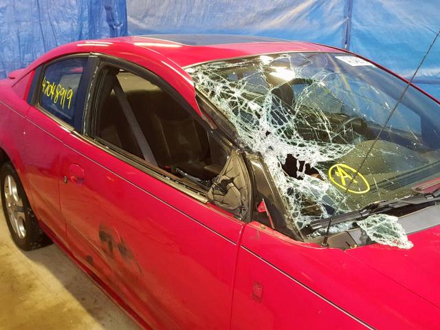 1G8AW12F74Z216594 - 2004 SATURN ION LEVEL RED photo 9