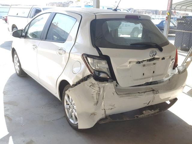 VNKKTUD38GA069557 - 2016 TOYOTA YARIS L WHITE photo 3