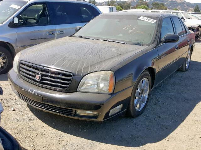 1G6KF57995U166867 - 2005 CADILLAC DEVILLE DT BLACK photo 2