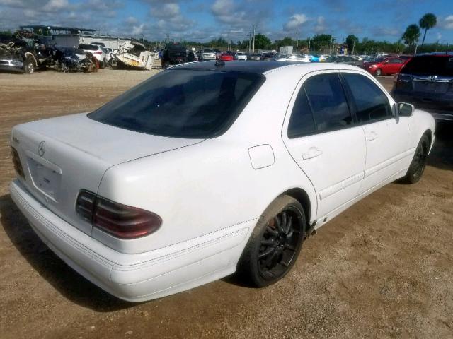 WDBJF65J31B223483 - 2001 MERCEDES-BENZ E 320 WHITE photo 4