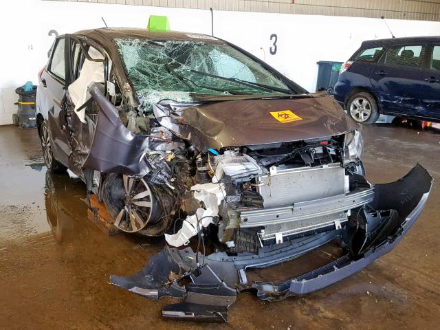 3HGGK5H83FM716558 - 2015 HONDA FIT EX GRAY photo 1