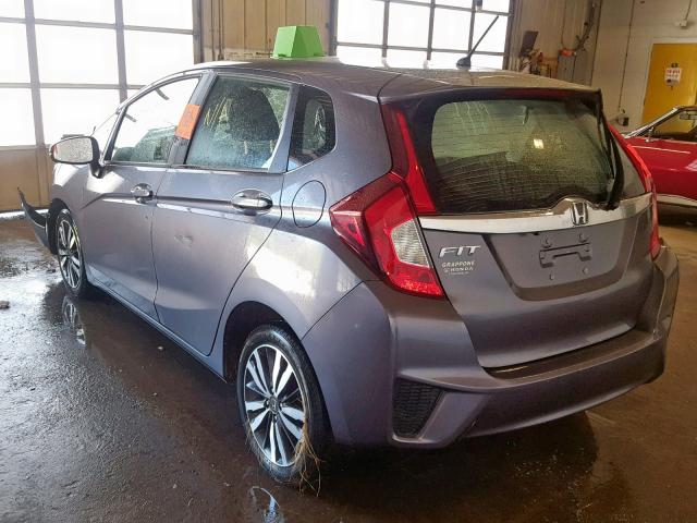 3HGGK5H83FM716558 - 2015 HONDA FIT EX GRAY photo 3