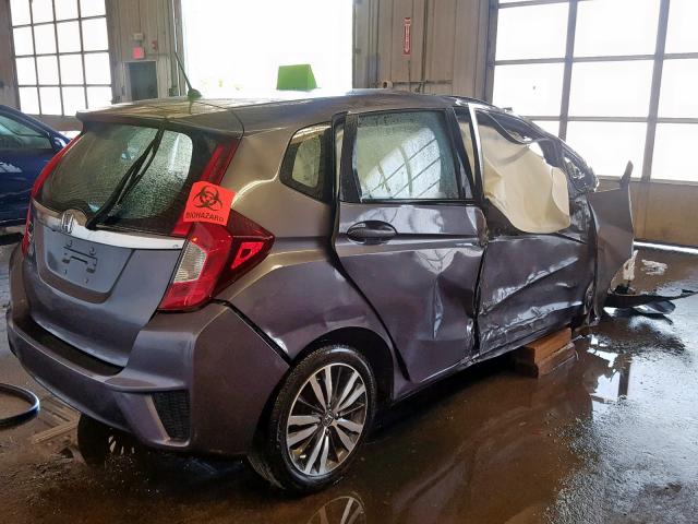 3HGGK5H83FM716558 - 2015 HONDA FIT EX GRAY photo 4