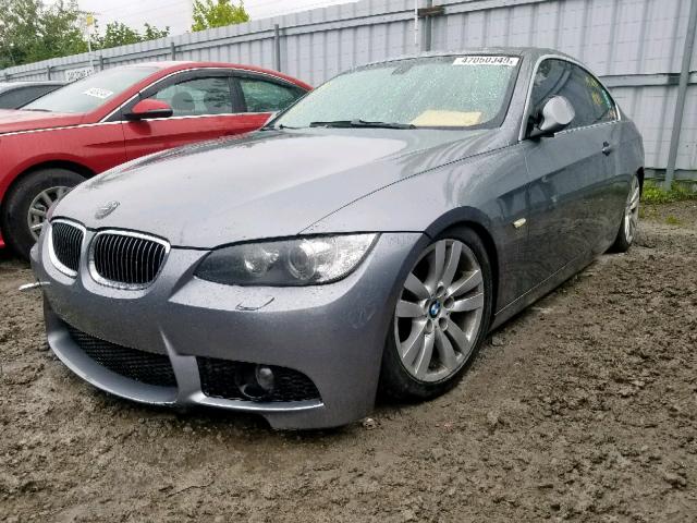 WBAWC73538E063042 - 2008 BMW 335 XI GRAY photo 2