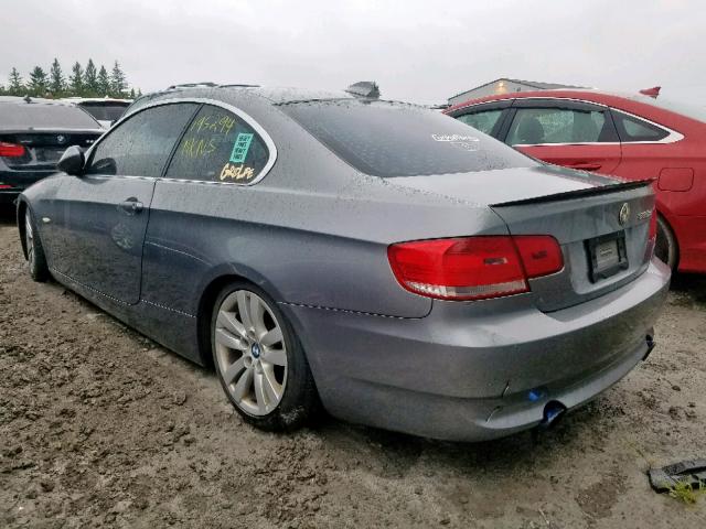 WBAWC73538E063042 - 2008 BMW 335 XI GRAY photo 3