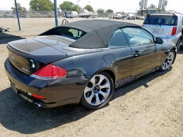 WBAEK13567CN82883 - 2007 BMW 650 I BLACK photo 4