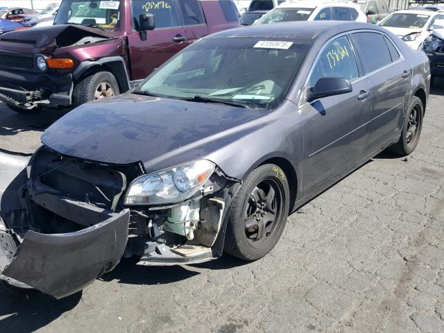 1G1ZB5E05CF344702 - 2012 CHEVROLET MALIBU LS 灰色 照片 2