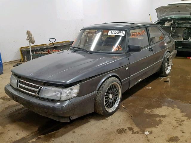 YS3AT35L9H3022078 - 1987 SAAB 900 GRAY photo 2