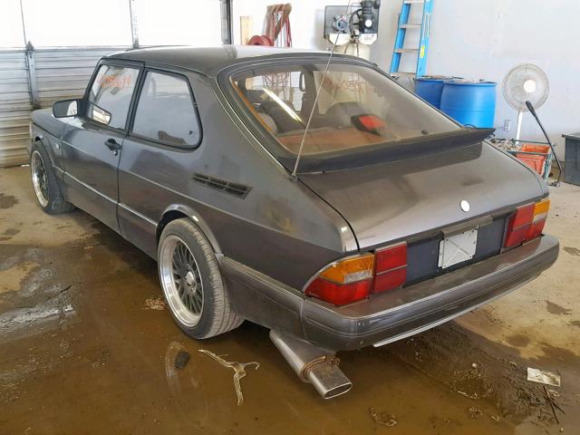 YS3AT35L9H3022078 - 1987 SAAB 900 GRAY photo 3