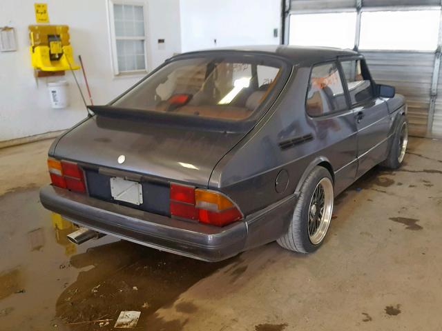 YS3AT35L9H3022078 - 1987 SAAB 900 GRAY photo 4